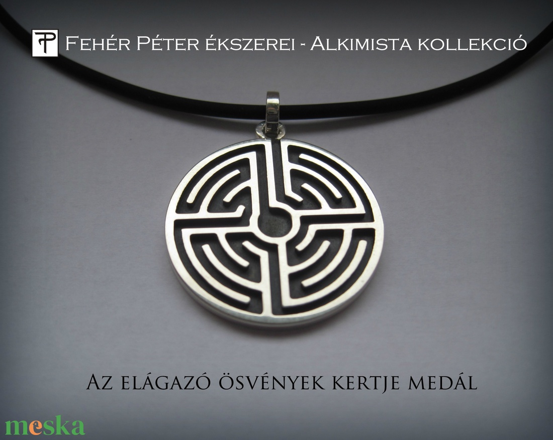 Elágazó ösvények kertje ezüst medál - ékszer - nyaklánc - medál - Meska.hu