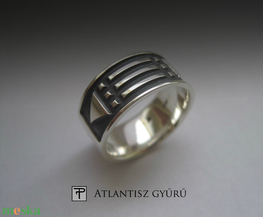 Atlantisz ezüst gyűrű - ékszer - gyűrű - Meska.hu