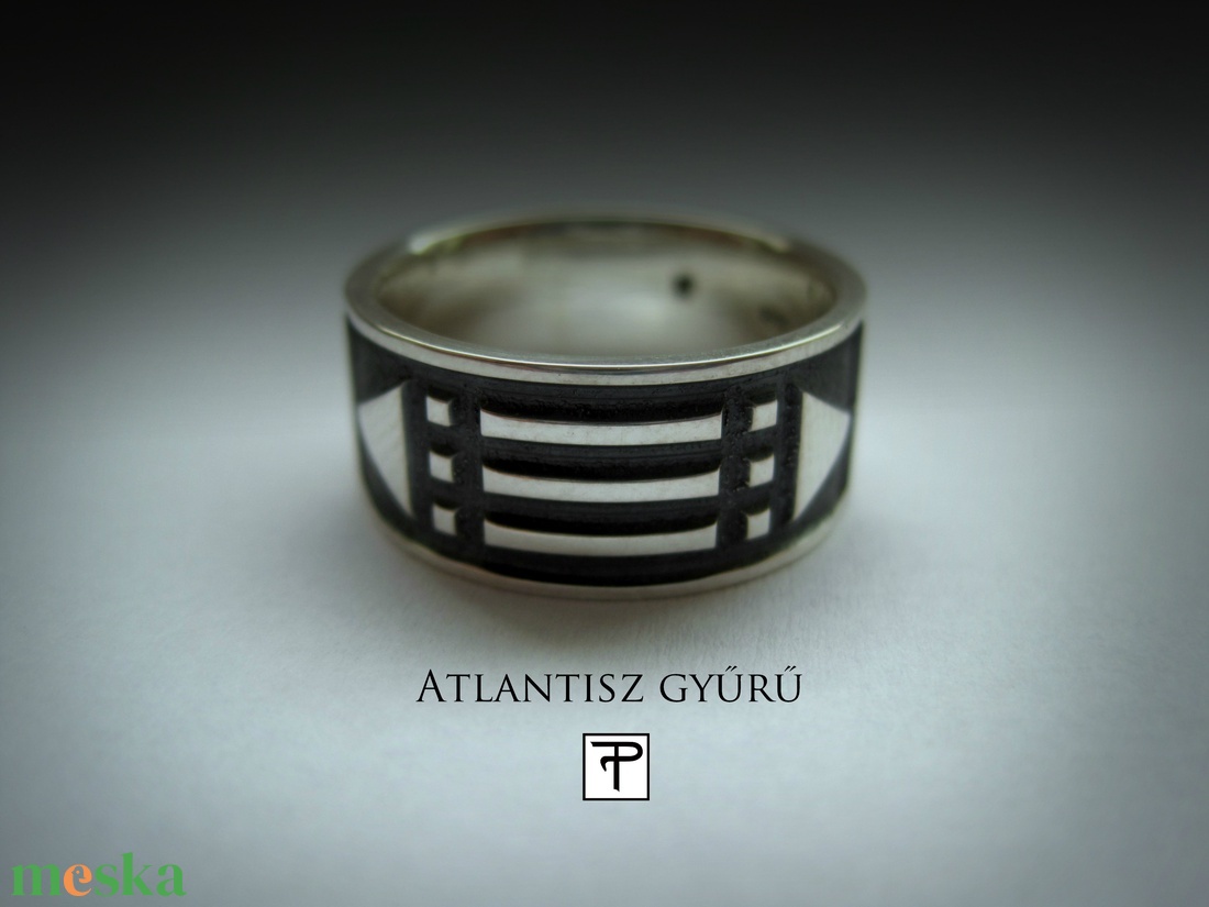 Atlantisz ezüst gyűrű - ékszer - gyűrű - statement gyűrű - Meska.hu