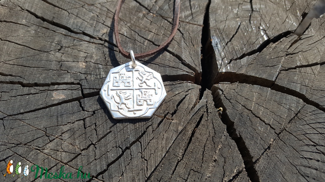 Tömör színezüst kalóz érme másolat -  - Meska.hu