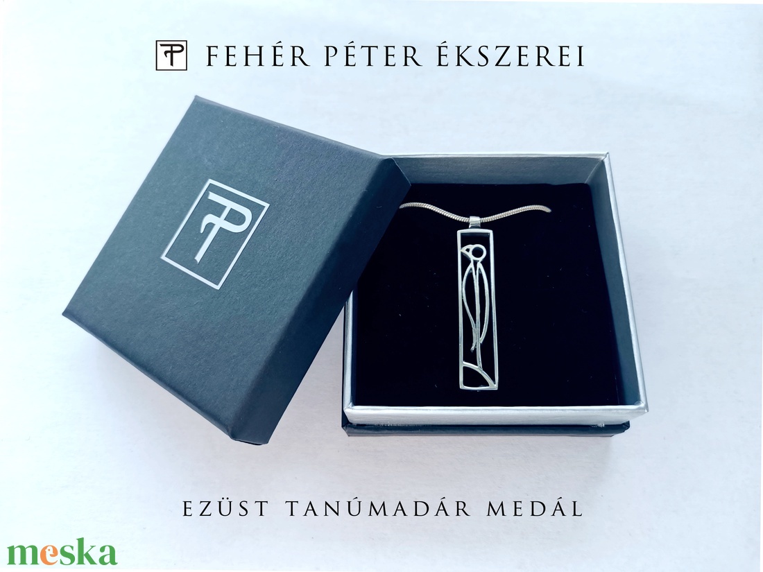 Tanúmadár medál - ékszer - nyaklánc - medál - Meska.hu