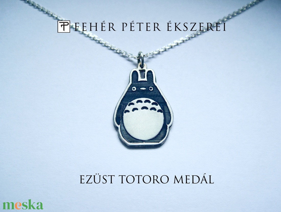 Ezüst Totoró medál - ékszer - nyaklánc - medál - Meska.hu Ezüst Totoró medál - ékszer - nyaklánc - medál - Meska.hu
