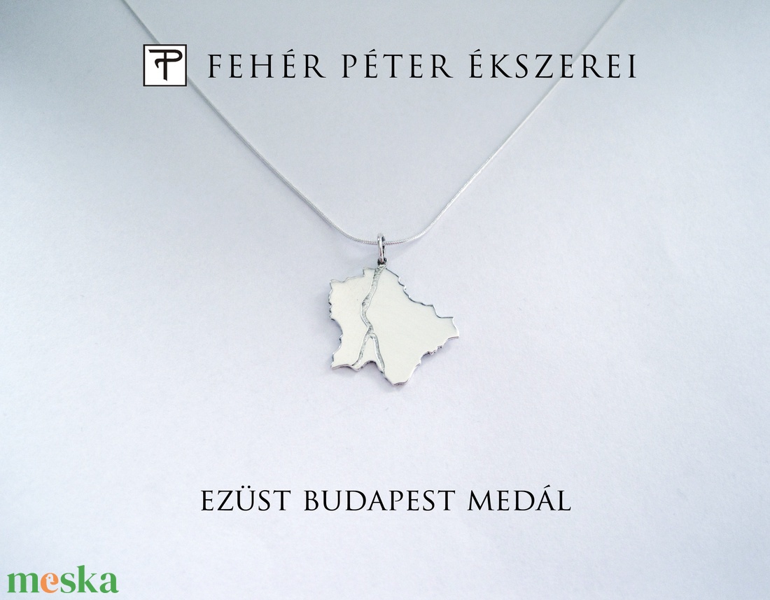 Ezüst Budapest medál - ékszer - nyaklánc - medál - Meska.hu