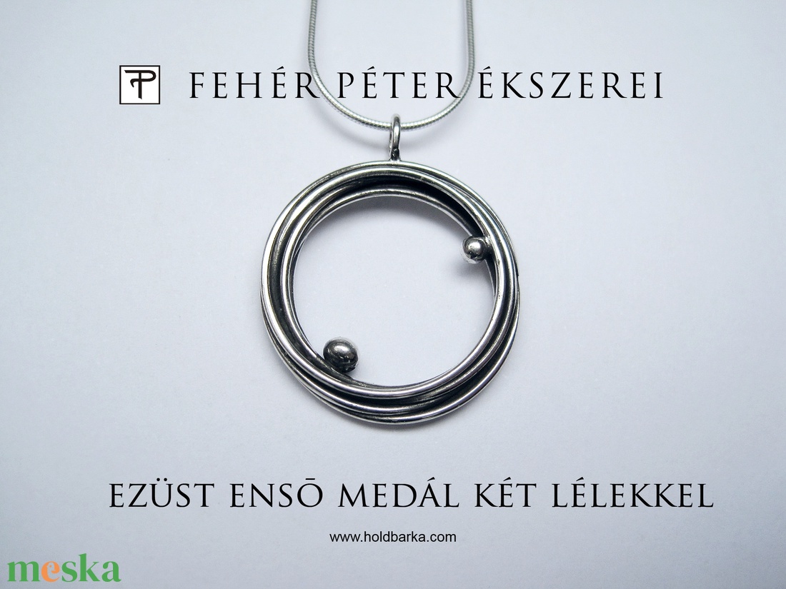 Ezüst ensō, enszó medál - ékszer - nyaklánc - medál - Meska.hu