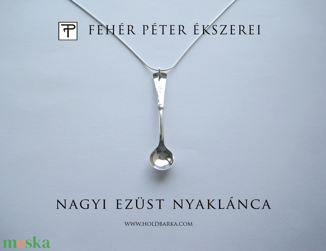 Nagyi ezüst nyaklánca - ékszer - nyaklánc - medál - Meska.hu