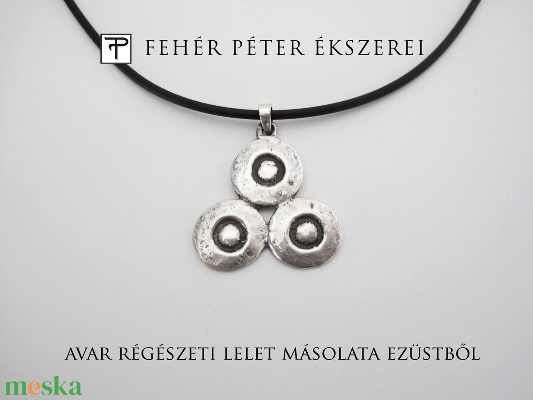 Avar kori régészeti lelet másolata 925-ös sterling ezüstből - ékszer - nyaklánc - medálos nyaklánc - Meska.hu