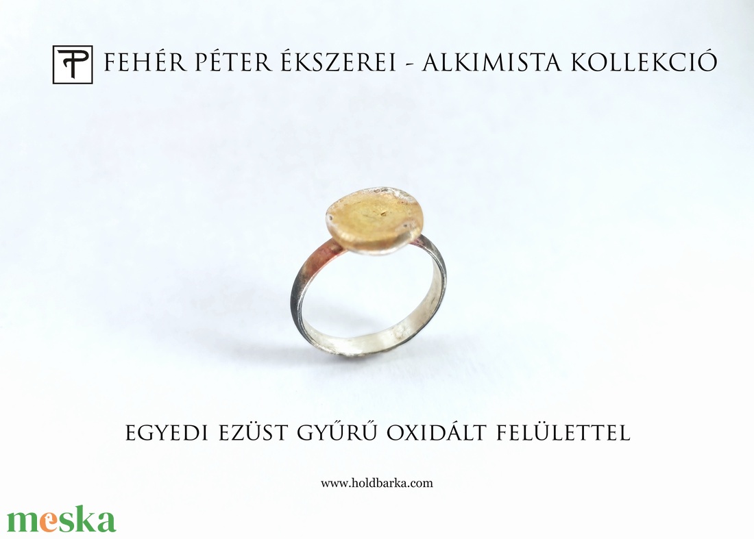 Ezüst alkimista gyűrű - ékszer - gyűrű - gyöngyös gyűrű - Meska.hu