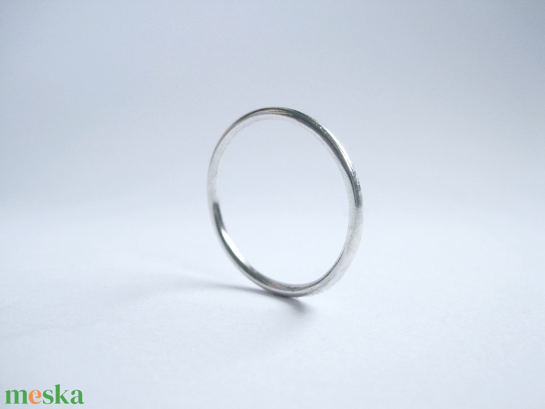 Ezüst karikagyűrű 925-ös sterling ezüstből - esküvő - ékszer - karikagyűrű - Meska.hu
