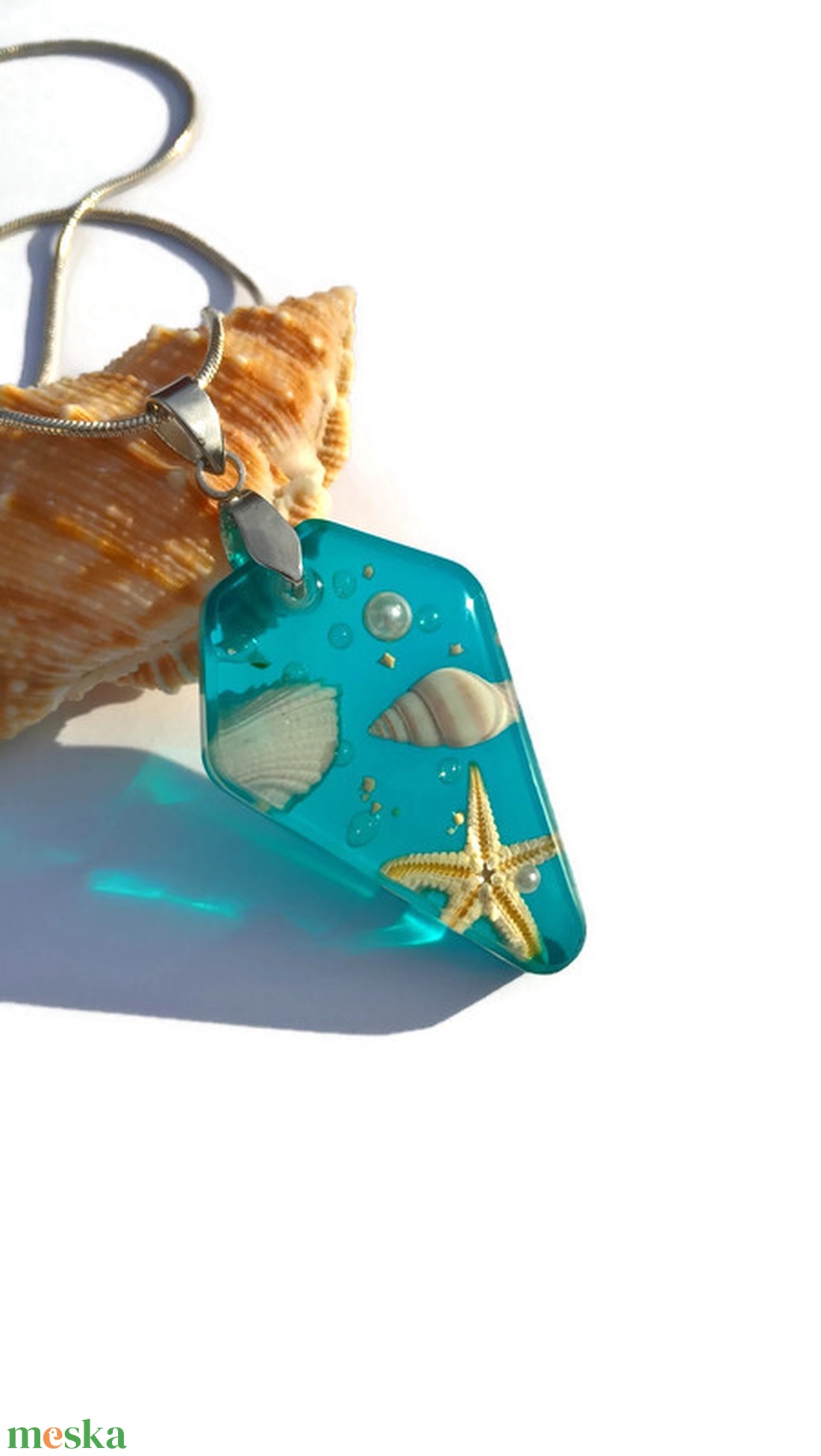 Tenger kincsei nyaklánc IV. - ékszer - nyaklánc - medálos nyaklánc - Meska.hu Tenger kincsei nyaklánc IV. - ékszer - nyaklánc - medálos nyaklánc - Meska.hu