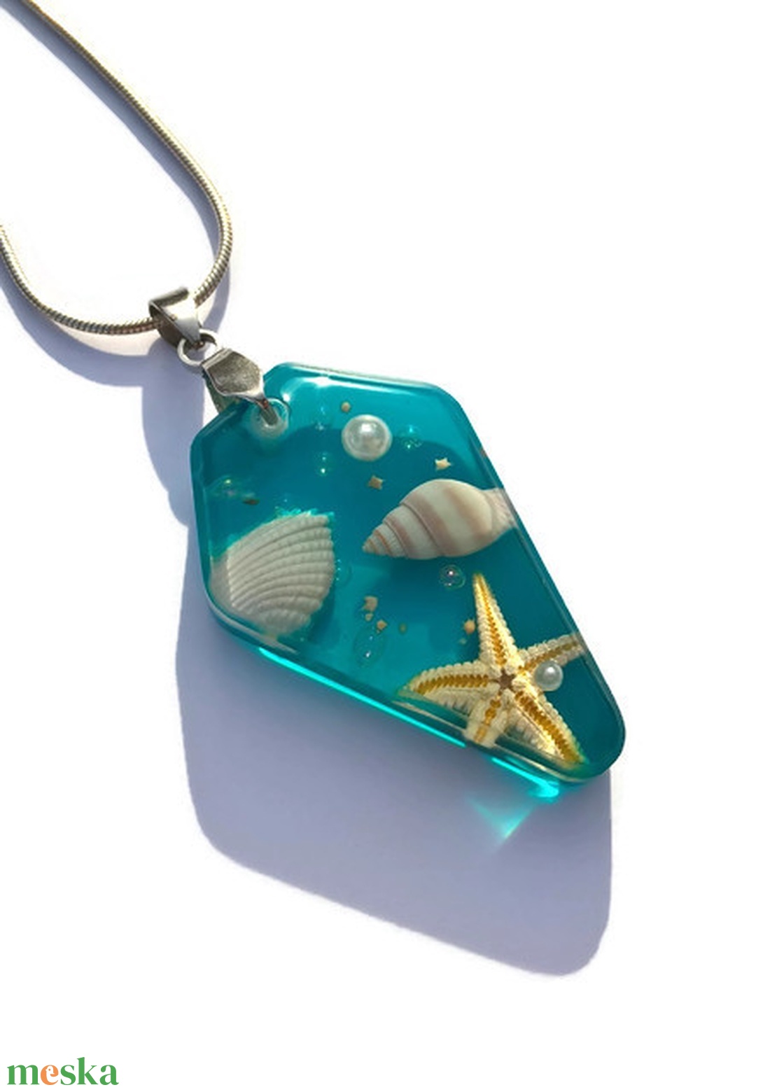 Tenger kincsei nyaklánc IV. - ékszer - nyaklánc - medálos nyaklánc - Meska.hu Tenger kincsei nyaklánc IV. - ékszer - nyaklánc - medálos nyaklánc - Meska.hu