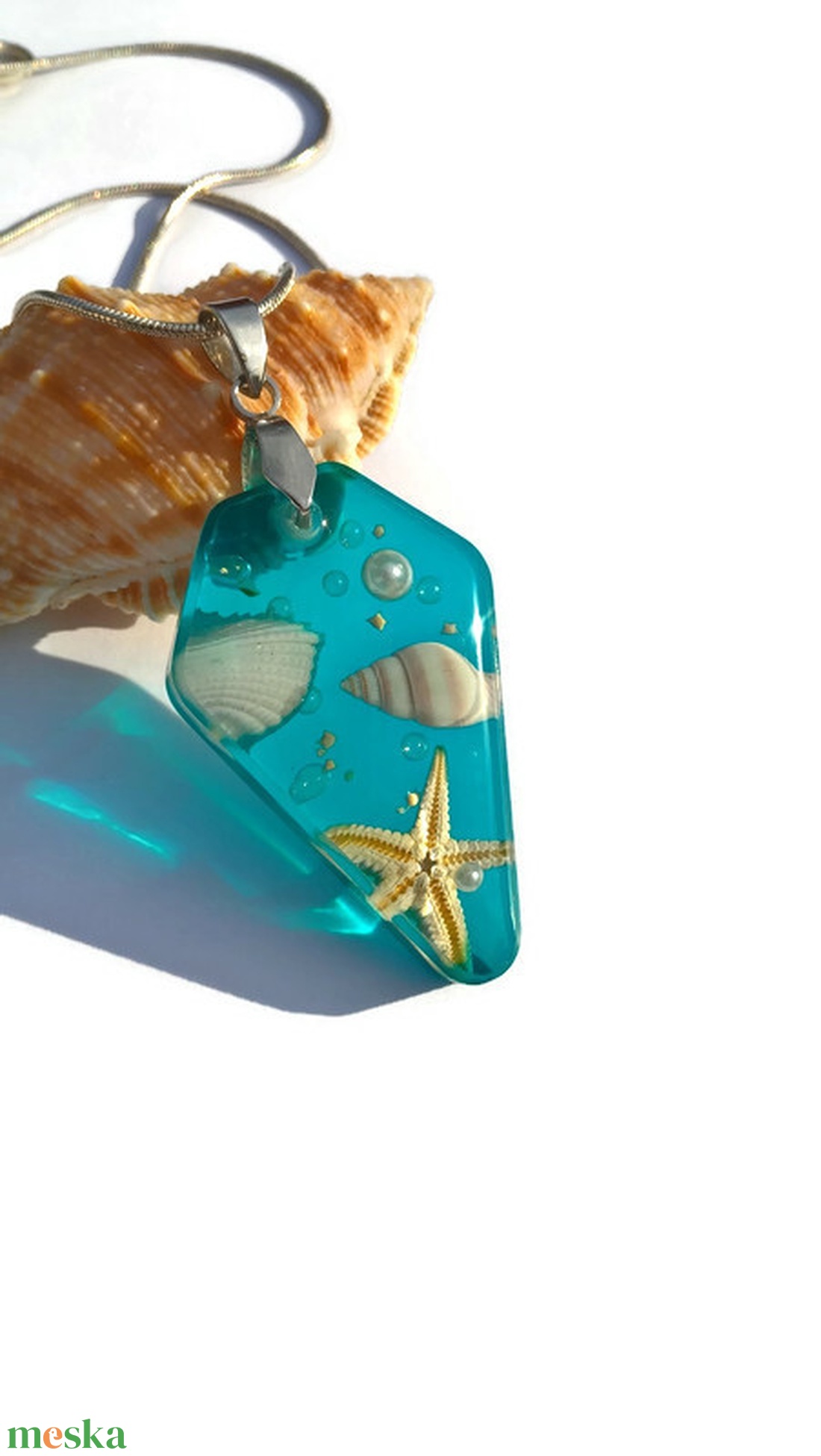 Tenger kincsei nyaklánc IV. - ékszer - nyaklánc - medálos nyaklánc - Meska.hu Tenger kincsei nyaklánc IV. - ékszer - nyaklánc - medálos nyaklánc - Meska.hu