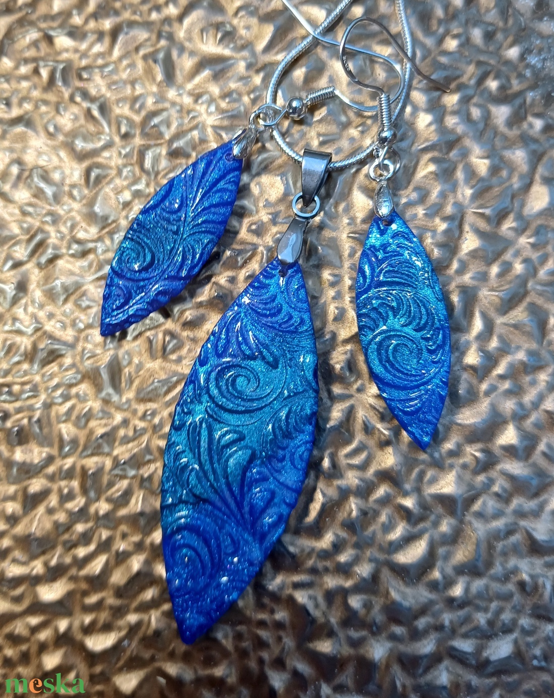 Kék-zöld színátmenetes szett - ékszer - ékszerszett - Meska.hu Kék-zöld színátmenetes szett - ékszer - ékszerszett - Meska.hu