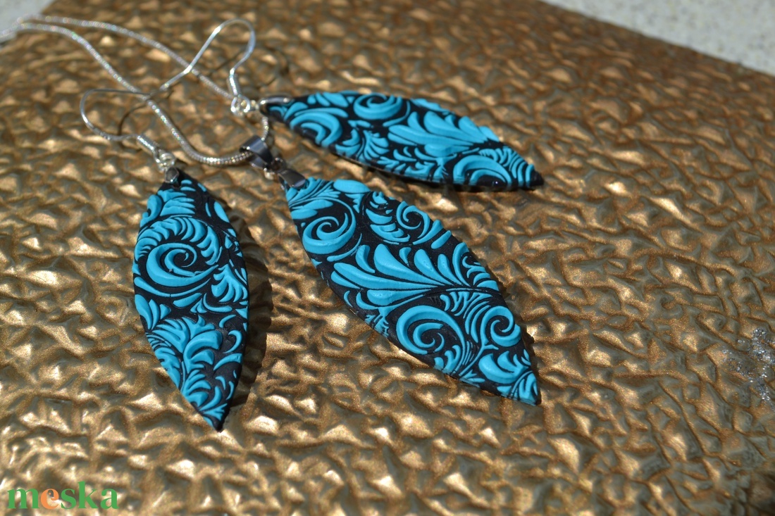Mintás fekete-türkiz polymer clay ékszerszett - ékszer - ékszerszett - Meska.hu Mintás fekete-türkiz polymer clay ékszerszett - ékszer - ékszerszett - Meska.hu