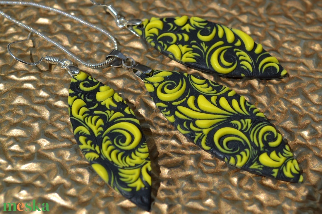 Mintás napsárga-fekete polymer clay ékszerszett - ékszer - ékszerszett - Meska.hu Mintás napsárga-fekete polymer clay ékszerszett - ékszer - ékszerszett - Meska.hu