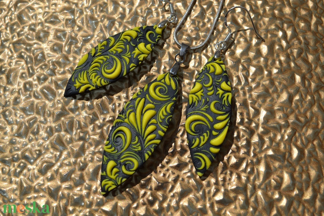 Mintás napsárga-fekete polymer clay ékszerszett - ékszer - ékszerszett - Meska.hu Mintás napsárga-fekete polymer clay ékszerszett - ékszer - ékszerszett - Meska.hu