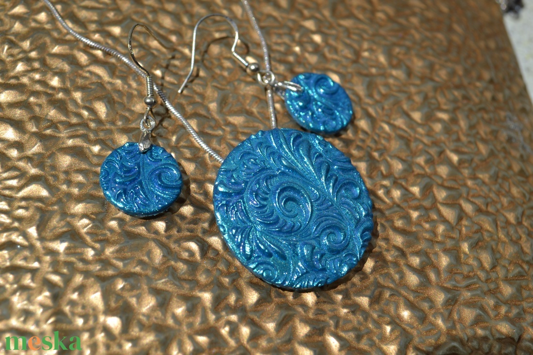 Mintás csillámló kék polymer clay ékszerszett - ékszer - ékszerszett - Meska.hu Mintás csillámló kék polymer clay ékszerszett - ékszer - ékszerszett - Meska.hu