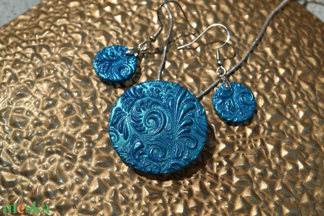 Mintás csillámló kék polymer clay ékszerszett - ékszer - ékszerszett - Meska.hu Mintás csillámló kék polymer clay ékszerszett - ékszer - ékszerszett - Meska.hu