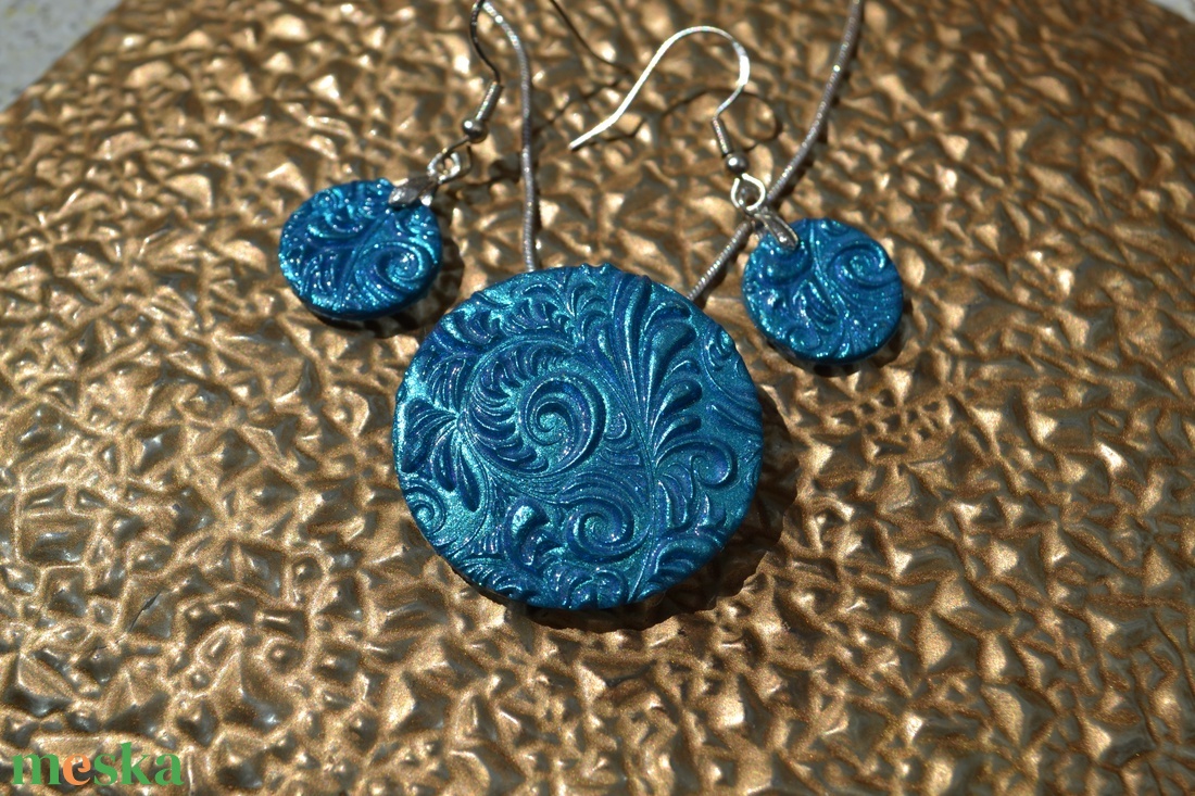 Mintás csillámló kék polymer clay ékszerszett - ékszer - ékszerszett - Meska.hu Mintás csillámló kék polymer clay ékszerszett - ékszer - ékszerszett - Meska.hu