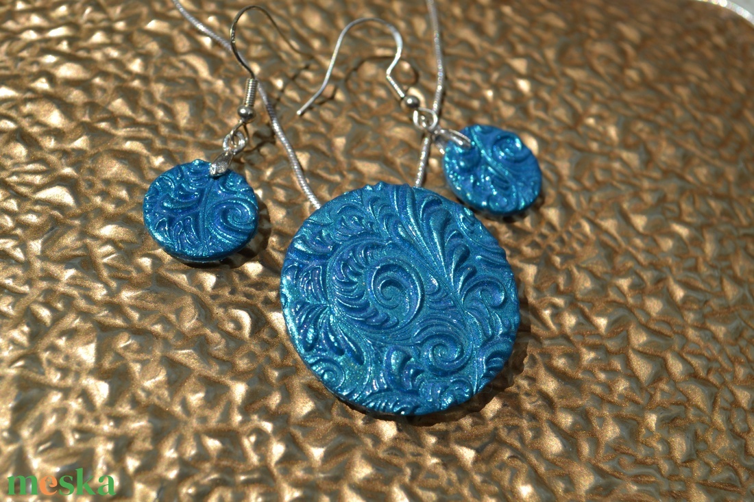 Mintás csillámló kék polymer clay ékszerszett - ékszer - ékszerszett - Meska.hu Mintás csillámló kék polymer clay ékszerszett - ékszer - ékszerszett - Meska.hu