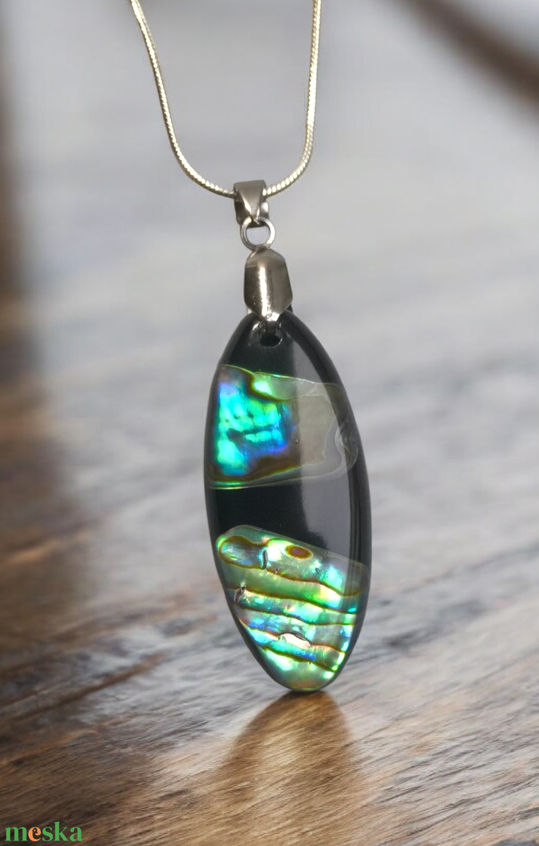 Pávakagylós nyaklánc III. - ékszer - nyaklánc - medálos nyaklánc - Meska.hu