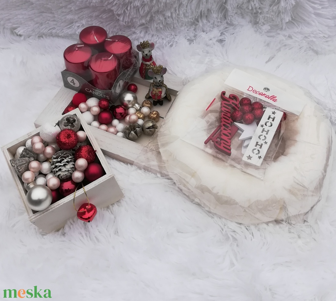 DIY - Piros-fehér advent a királyi párral - Most olcsóbb - diy (csináld magad) - egységcsomag - Meska.hu
