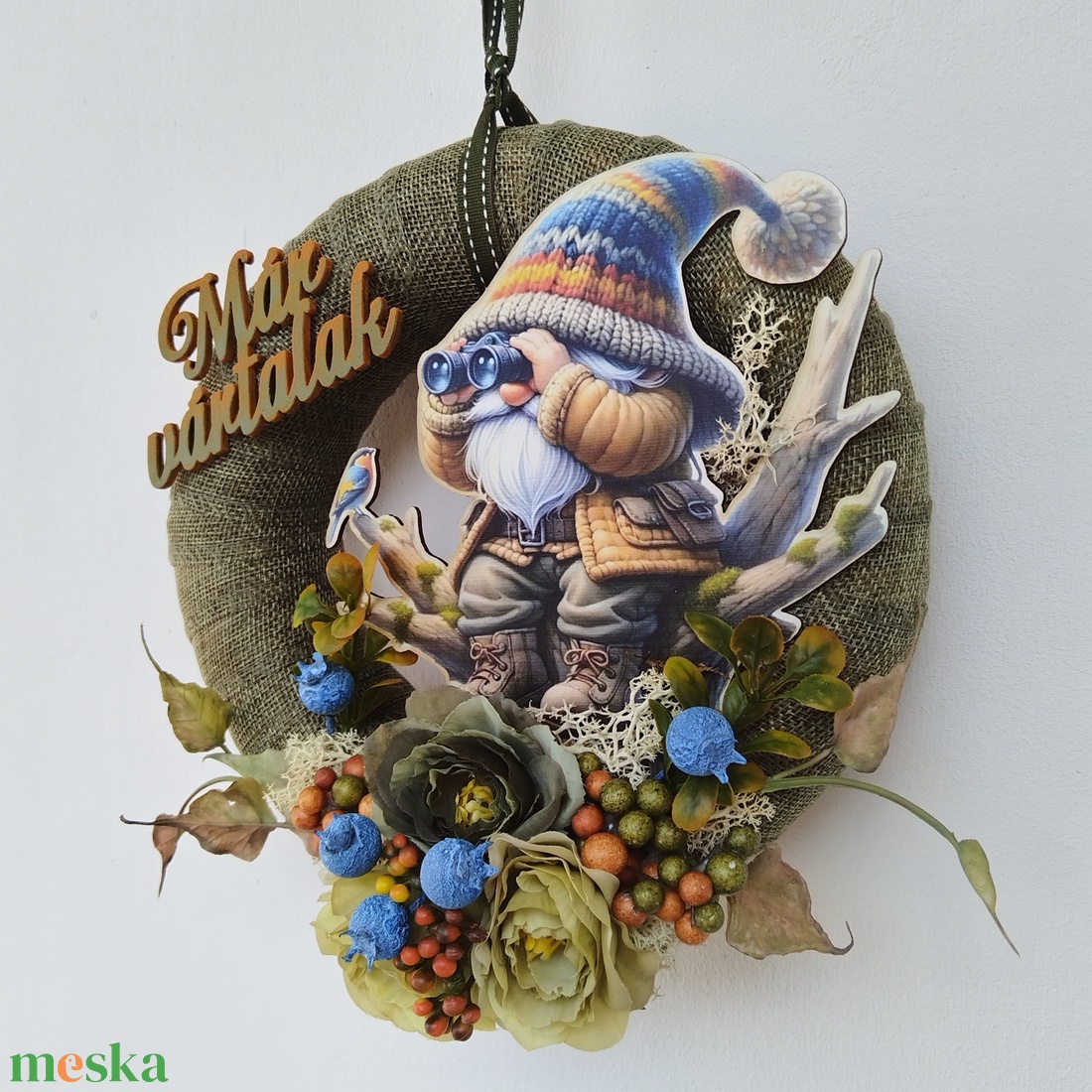 Már vártalak - őszi kopogtató - otthon & életmód - dekoráció - halloween - halloweeni ajtódíszek és ablakdíszek - Meska.hu Már vártalak - őszi kopogtató - otthon & életmód - dekoráció - halloween - halloweeni ajtódíszek és ablakdíszek - Meska.hu