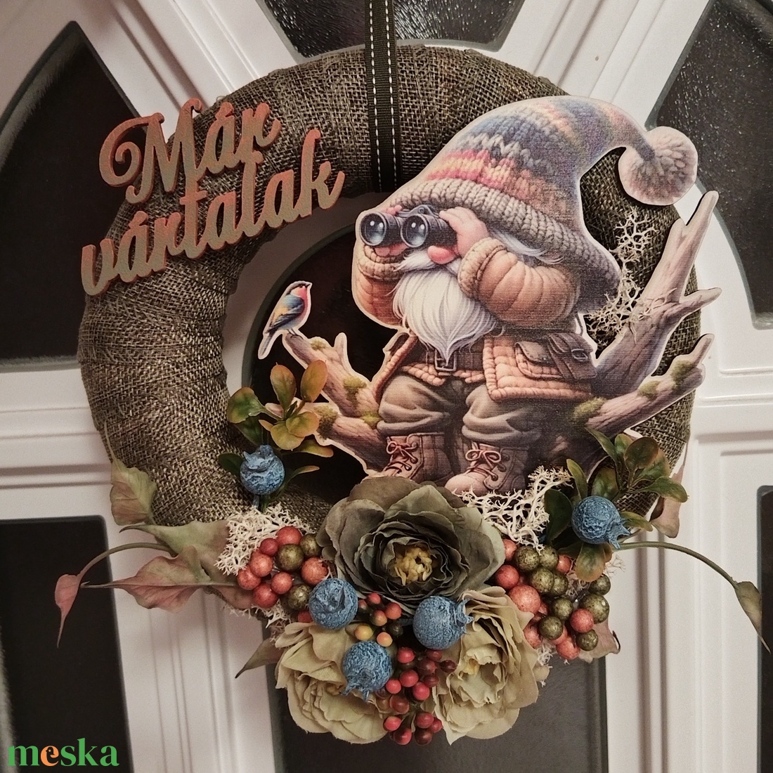 Már vártalak - őszi kopogtató - otthon & életmód - dekoráció - halloween - halloweeni ajtódíszek és ablakdíszek - Meska.hu Már vártalak - őszi kopogtató - otthon & életmód - dekoráció - halloween - halloweeni ajtódíszek és ablakdíszek - Meska.hu