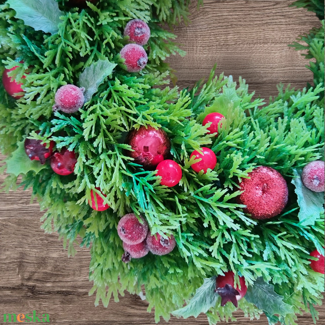 Piros bogyós téli / karácsonyi kopogtató - karácsony - adventi díszek - adventi ajtódísz - Meska.hu Piros bogyós téli / karácsonyi kopogtató - karácsony - adventi díszek - adventi ajtódísz - Meska.hu