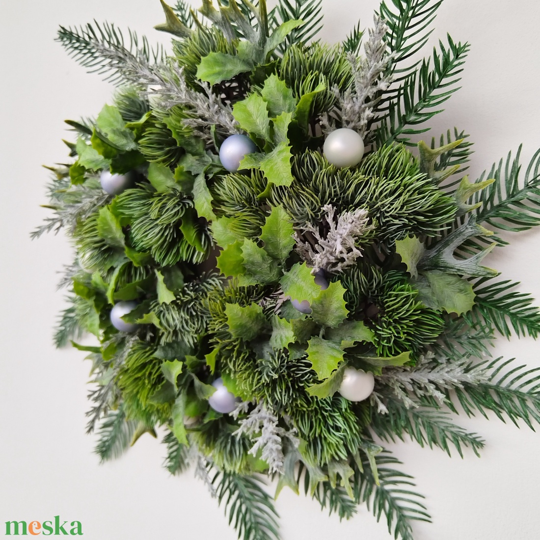 Örökzöld kopogtató - karácsony - adventi díszek - adventi ajtódísz - Meska.hu
