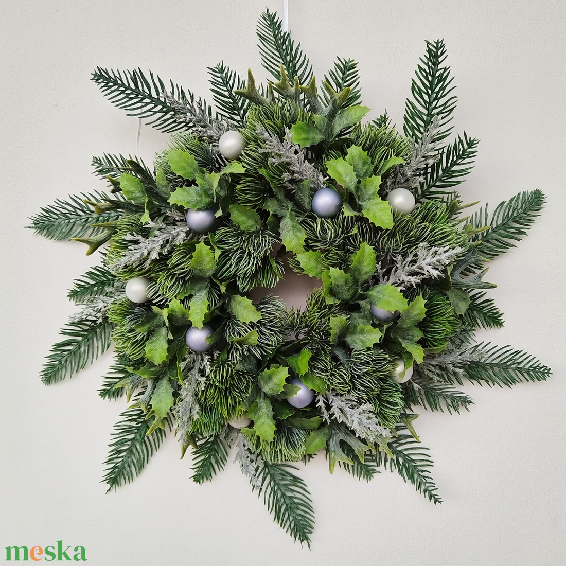 Örökzöld asztaldísz - karácsony - karácsonyi lakásdekoráció - ünnepi asztaldekoráció - Meska.hu