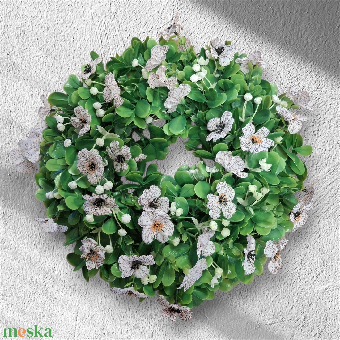 Petúniás kopogtató  - otthon & életmód - dekoráció - ajtó- és ablak dekoráció - ajtódísz & kopogtató - Meska.hu