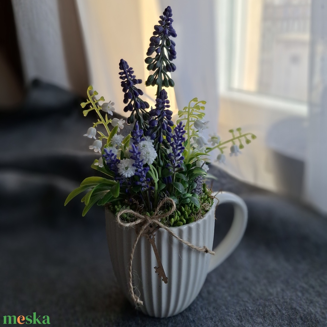 Gyöngyikés tavasz - otthon & életmód - dekoráció - asztal és polc dekoráció - asztaldísz - Meska.hu