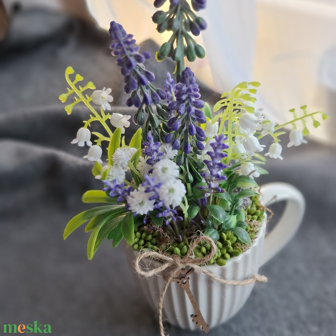 Gyöngyikés tavasz - otthon & életmód - dekoráció - asztal és polc dekoráció - asztaldísz - Meska.hu