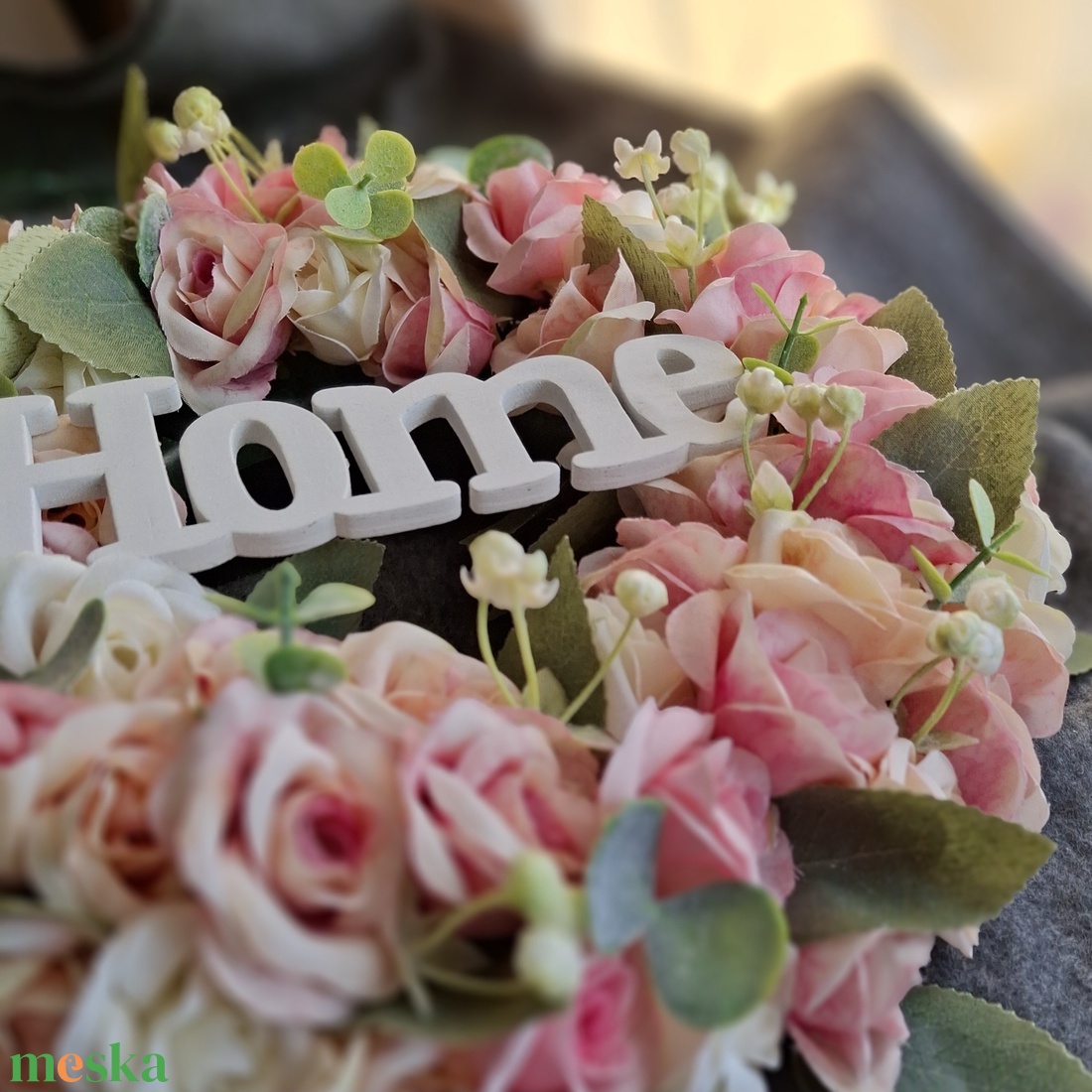 HOME Csuparózsa kopogtató  - otthon & életmód - dekoráció - ajtó- és ablak dekoráció - ajtódísz & kopogtató - Meska.hu