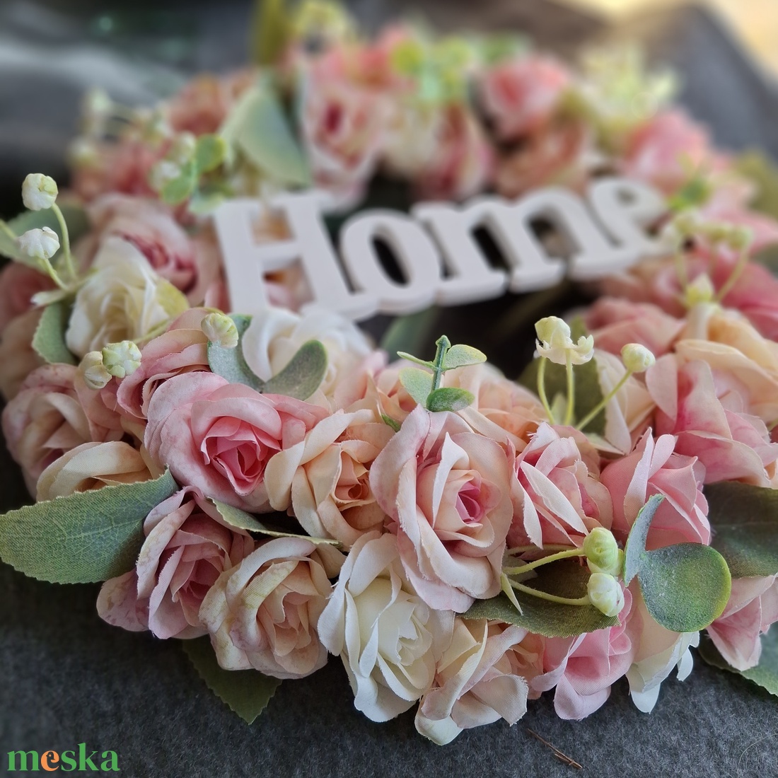 HOME Csuparózsa kopogtató  - otthon & életmód - dekoráció - ajtó- és ablak dekoráció - ajtódísz & kopogtató - Meska.hu