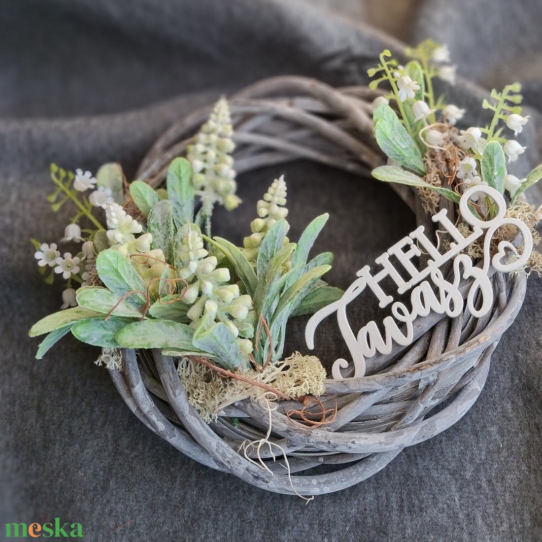 Gyöngyikés kis ajtódísz  - otthon & életmód - dekoráció - ajtó- és ablak dekoráció - ajtódísz & kopogtató - Meska.hu