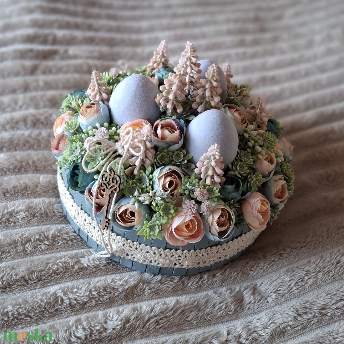 Tavaszi-húsvéti asztaldísz  - otthon & életmód - dekoráció - asztal és polc dekoráció - asztaldísz - Meska.hu