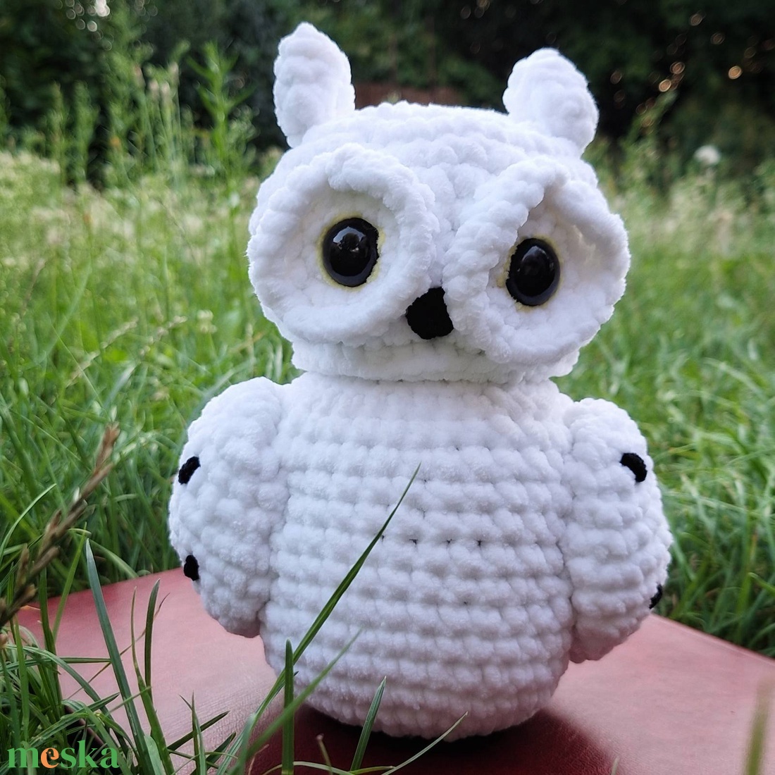 Horgolt Hedwig bagoly  - játék & sport - plüssállat & játékfigura - bagoly - Meska.hu