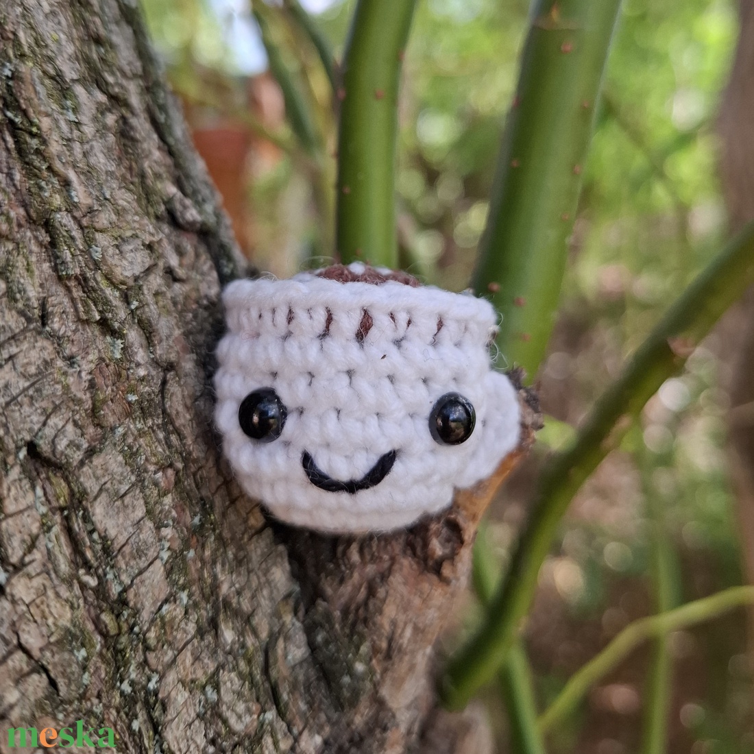 Mini horgolt kávés csésze kulcstartó - játék & sport - plüssállat & játékfigura - más figura - Meska.hu Mini horgolt kávés csésze kulcstartó - játék & sport - plüssállat & játékfigura - más figura - Meska.hu