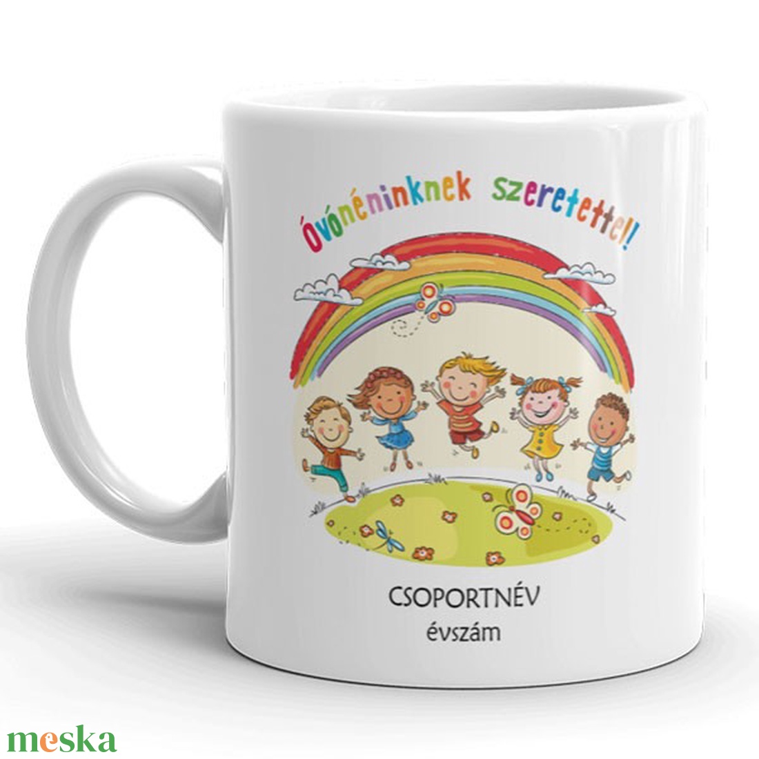 Óvó néninek, dadus néninek idézettel ballagási bögre - otthon & életmód - konyhafelszerelés, tálalás - tálalás - bögre & csésze - Meska.hu