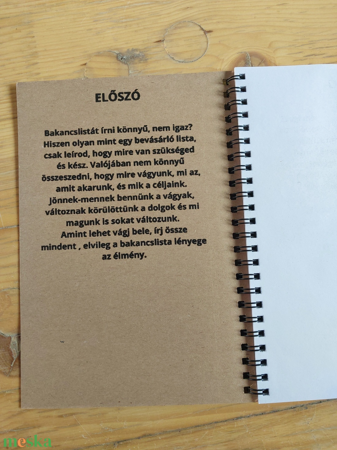 Bakancslista jegyzetfüzet  - otthon & életmód - papír, írószer - jegyzetfüzet & napló - Meska.hu