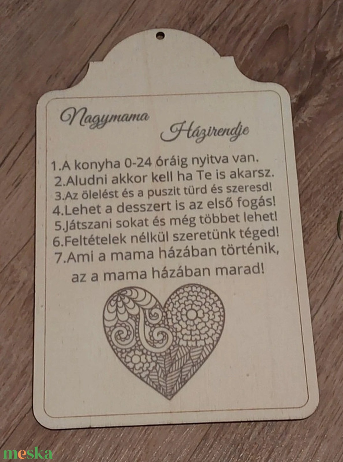 Nagymama házirendje - otthon & életmód - dekoráció - kép & falikép - táblakép - Meska.hu Nagymama házirendje - otthon & életmód - dekoráció - kép & falikép - táblakép - Meska.hu