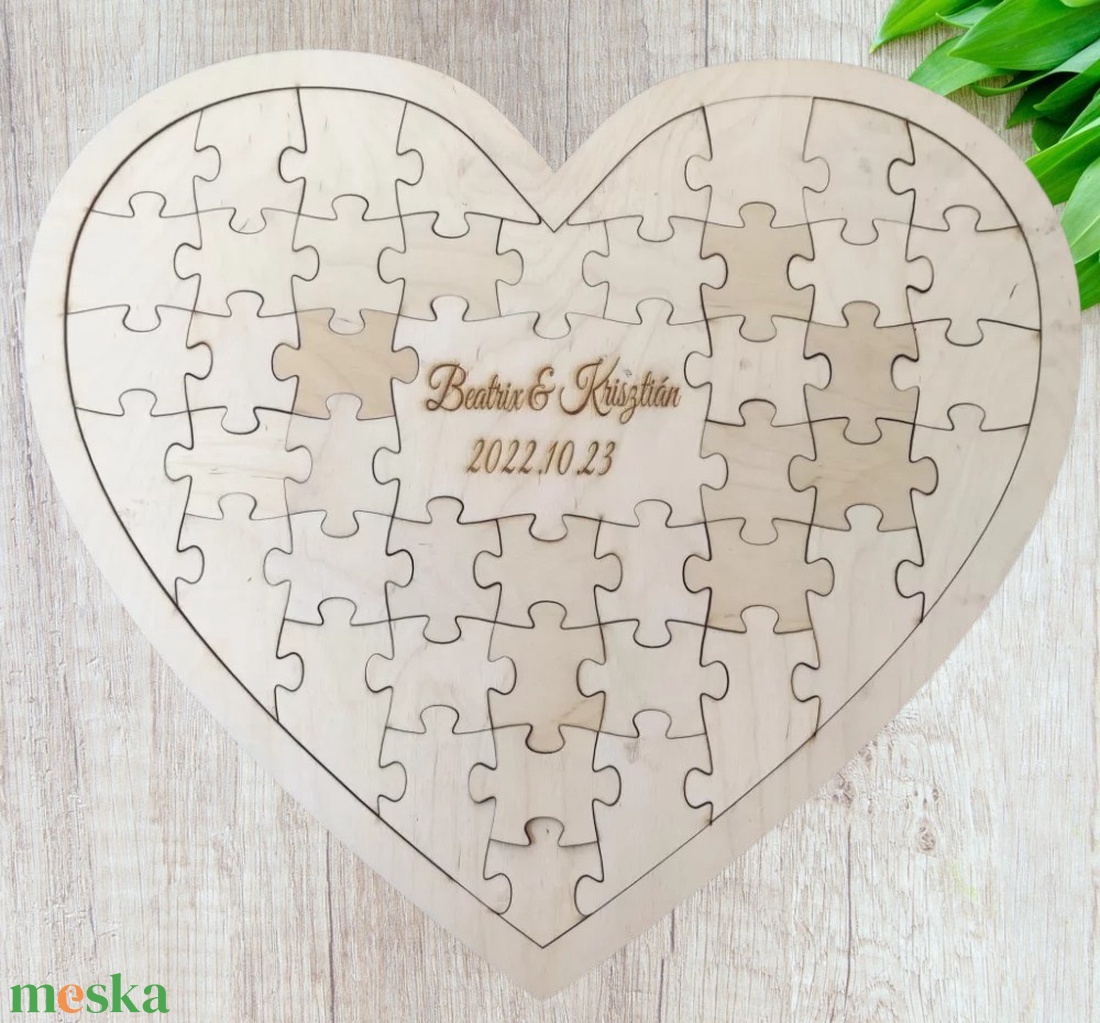 Szív puzzle vendég könyv - esküvő - emlék & ajándék - vendégkönyv - Meska.hu Szív puzzle vendég könyv - esküvő - emlék & ajándék - vendégkönyv - Meska.hu