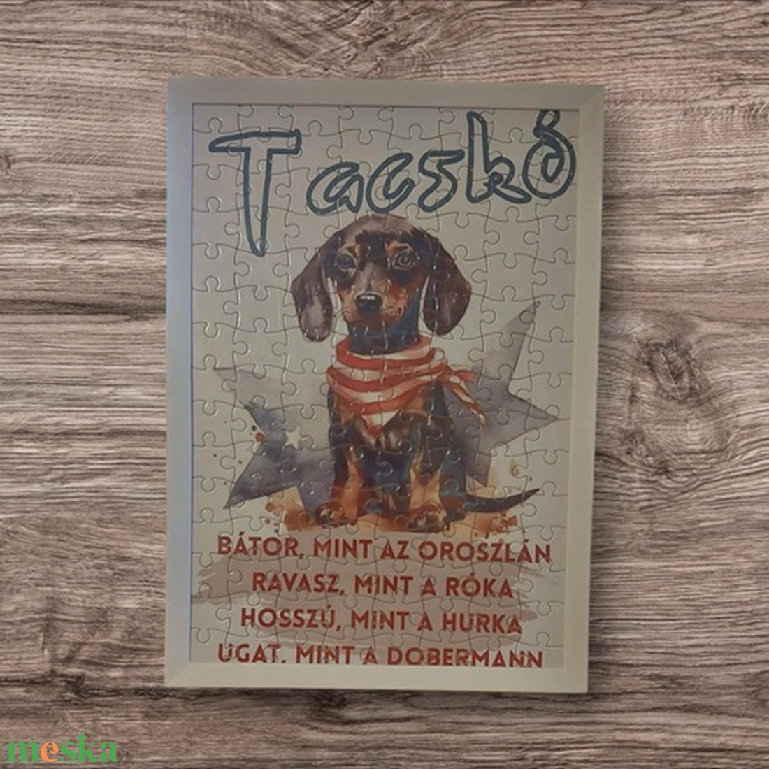 Tacskó puzzle - játék & sport - puzzle - hagyományos puzzle - Meska.hu