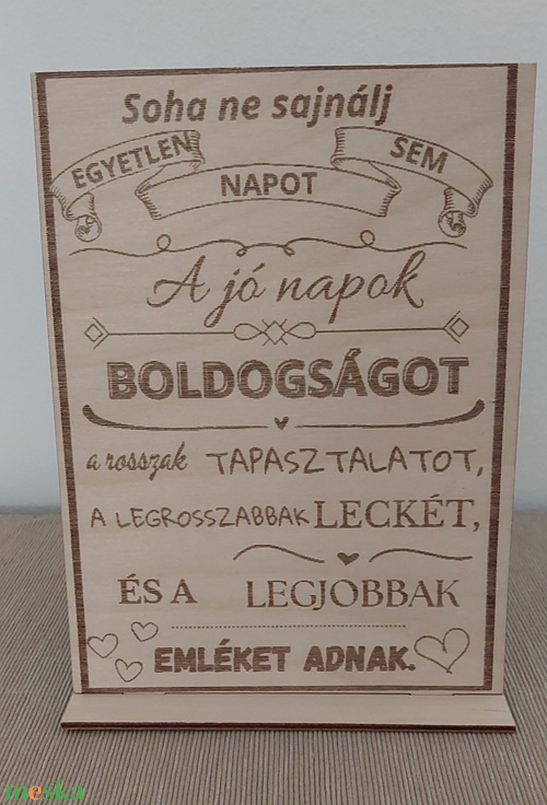 Talpas tábla soha ne - otthon & életmód - dekoráció - kép & falikép - táblakép - Meska.hu