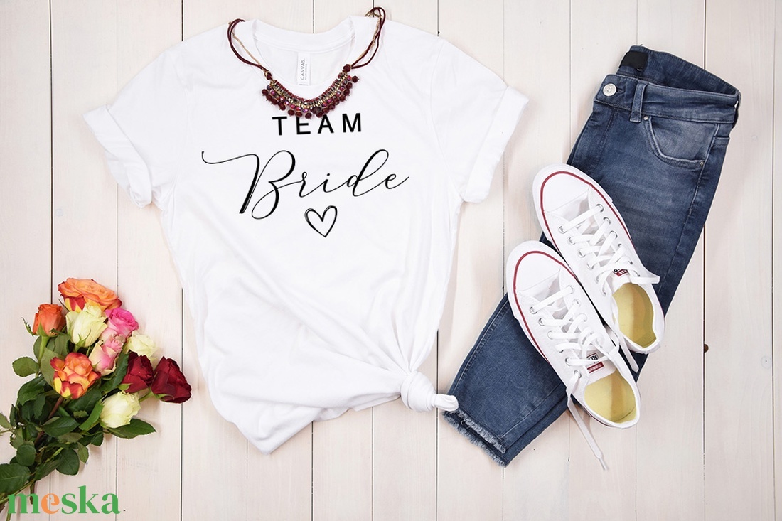 Lánybúcsú póló / Team Bride póló - Esküvő, lánybúcsú ajándék - ruha & divat - női ruha - póló, felső - Meska.hu Lánybúcsú póló / Team Bride póló - Esküvő, lánybúcsú ajándék - ruha & divat - női ruha - póló, felső - Meska.hu