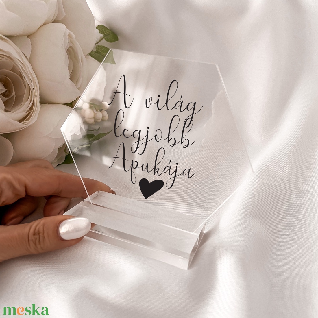Ajándék édesapáknak - plexi dísz - egyedi felirattal - otthon & életmód - dekoráció - dísztárgy - Meska.hu Ajándék édesapáknak - plexi dísz - egyedi felirattal - otthon & életmód - dekoráció - dísztárgy - Meska.hu