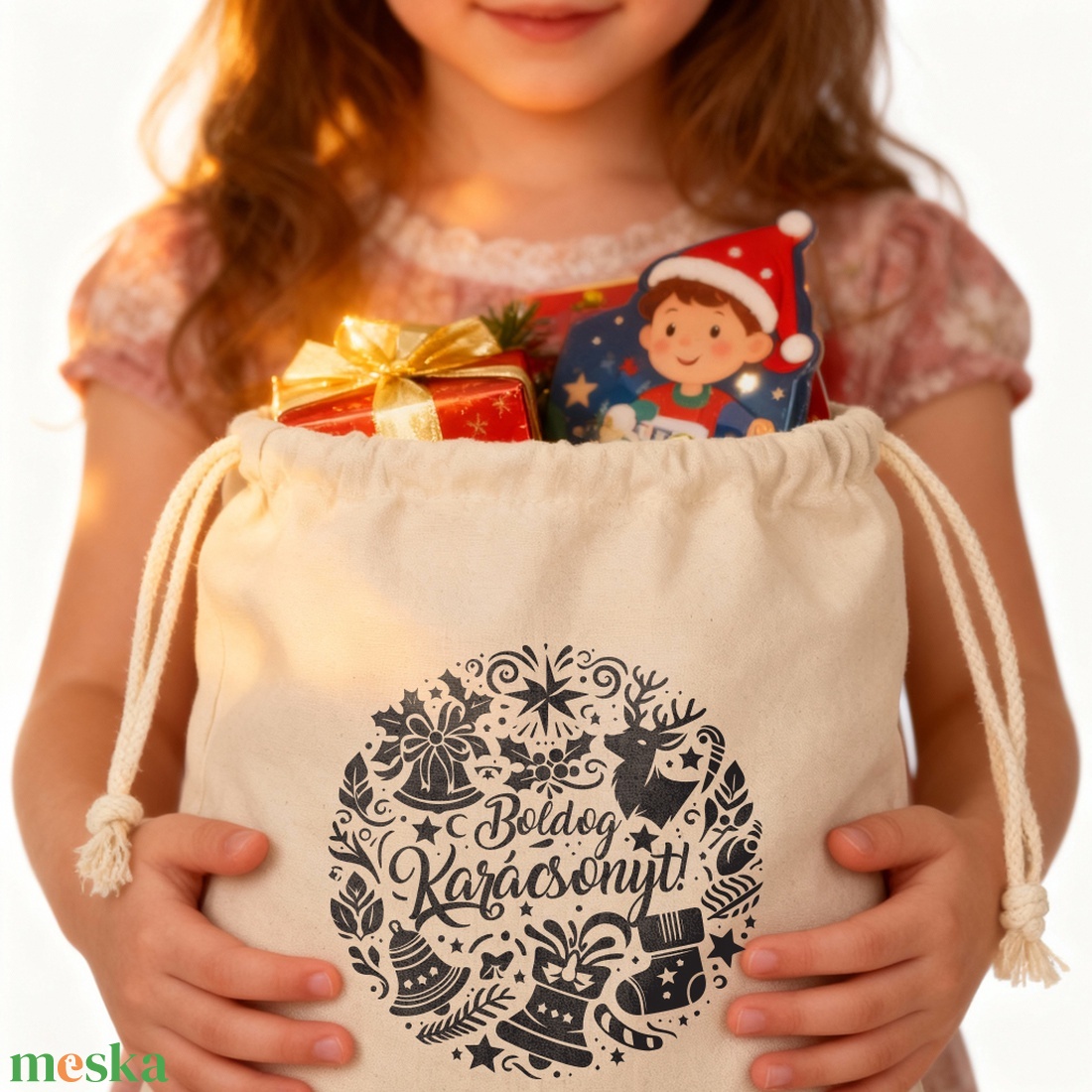 Boldog Karácsonyt! mikulás zsák - 101322 - karácsony - mikulás - mikulás zsák - Meska.hu