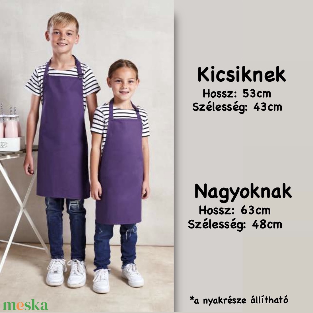 Névre szóló gyerek kötény - Mr Chef - otthon & életmód - konyhafelszerelés, tálalás - konyhai textil - kötény - Meska.hu