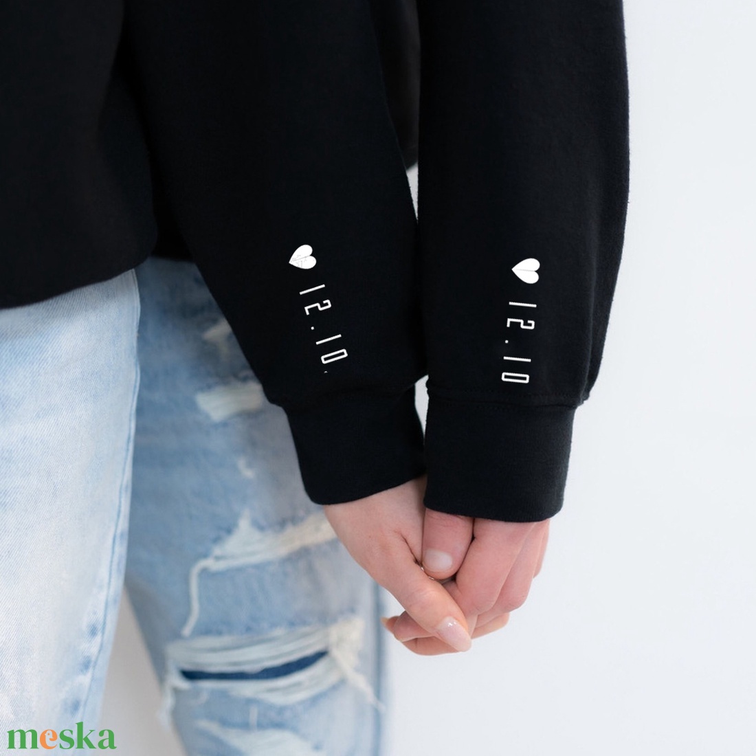 Páros ajándék - pulcsi szett - kezdőbetűs - ruha & divat - páros szett - női-férfi páros szett - Meska.hu